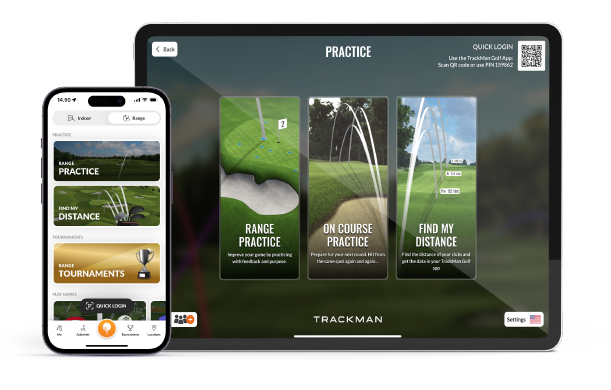 TrackMan App Mockup